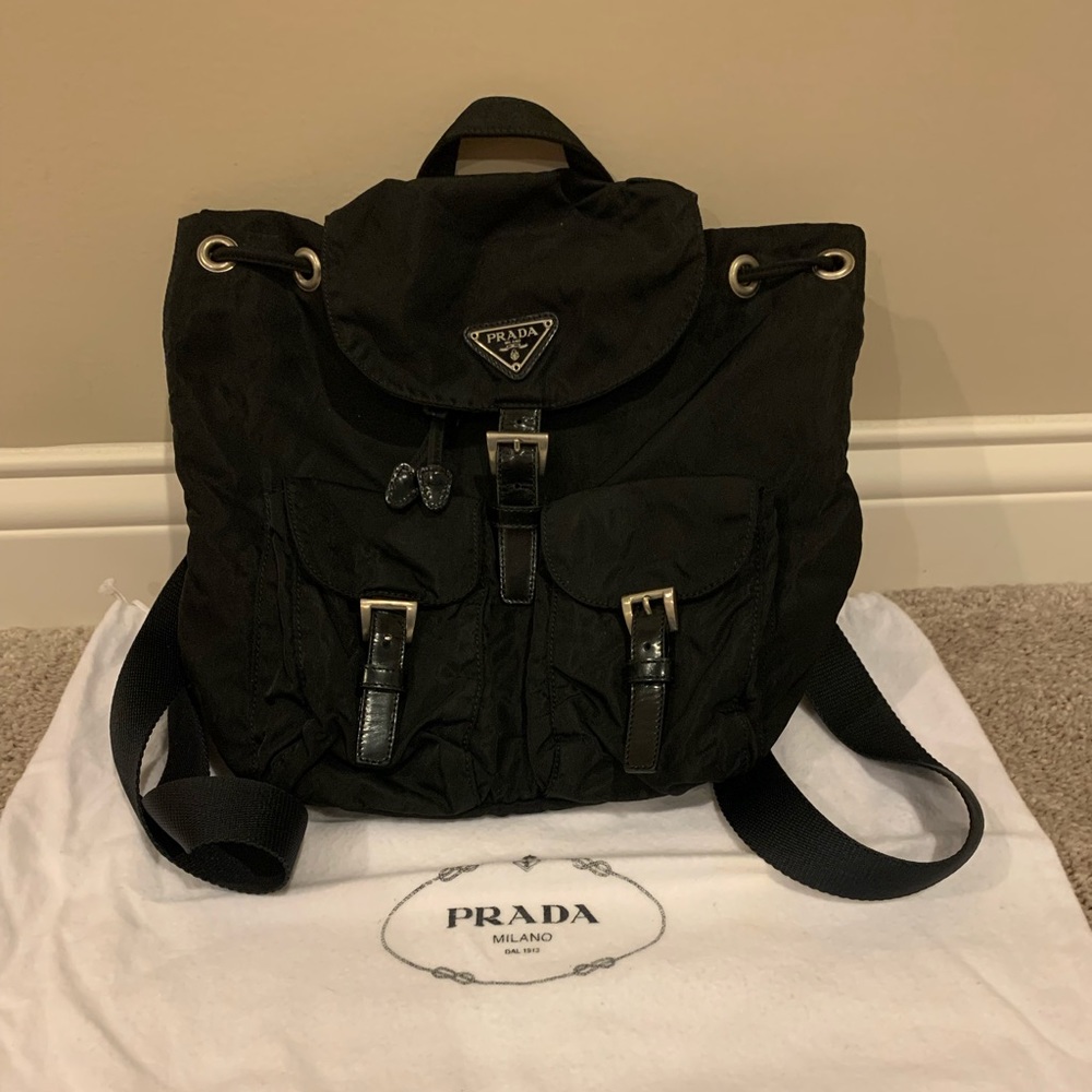 Small Prada Backpack. Authentic. In good condition. Comes with dust bag.